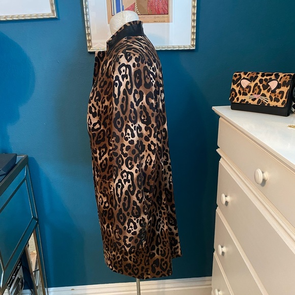 NWT CHICO’S BLACK LABEL ANIMAL PRINT COAT - Picture 3 of 8